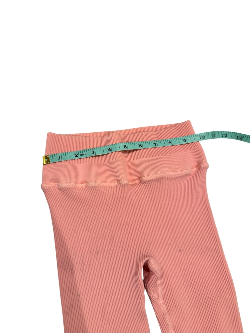 NUX Pink Coral Ribbed Leggings in Size Large - Picture 8 of 12